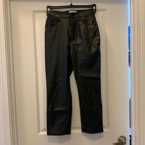 Abercrombie faux leather pants, short